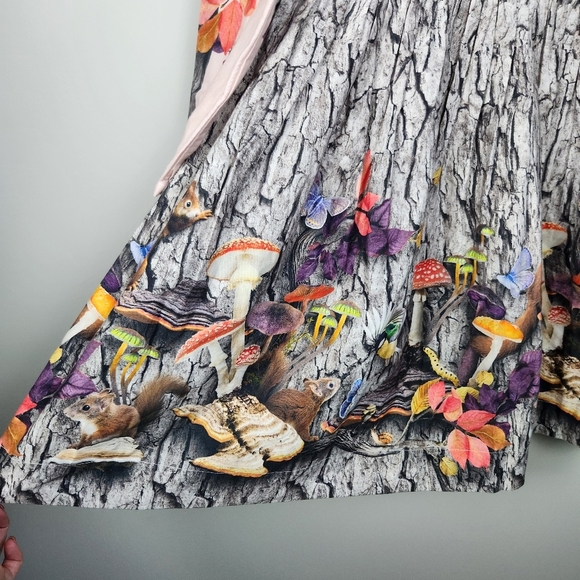 Molo Como Be A Tree Fairycore Baggy Knee Length Long Sleeve Dress Size 11 / 12 - Picture 5 of 15